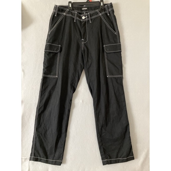 True Religion Other - True Religion Brand Jeans Cargo Pants Jet Black Men Size 32 Baggy Y2K Streetwear
